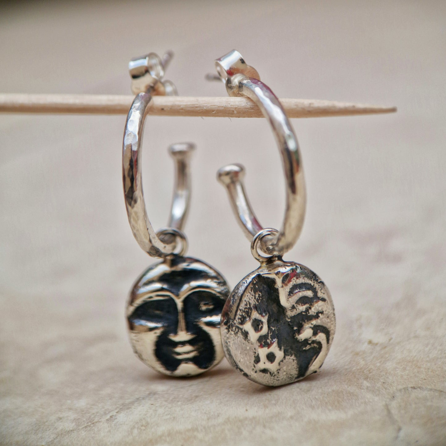 Charm Hoop Earrings
