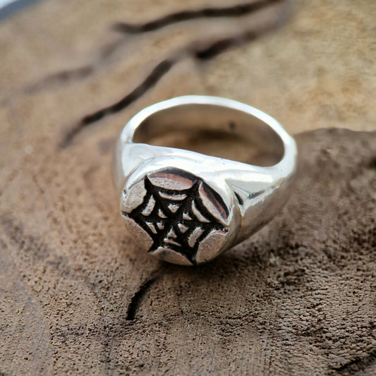 Web Signet Ring